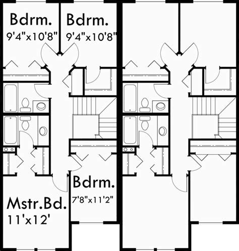 2 Bedroom Duplex House Plans