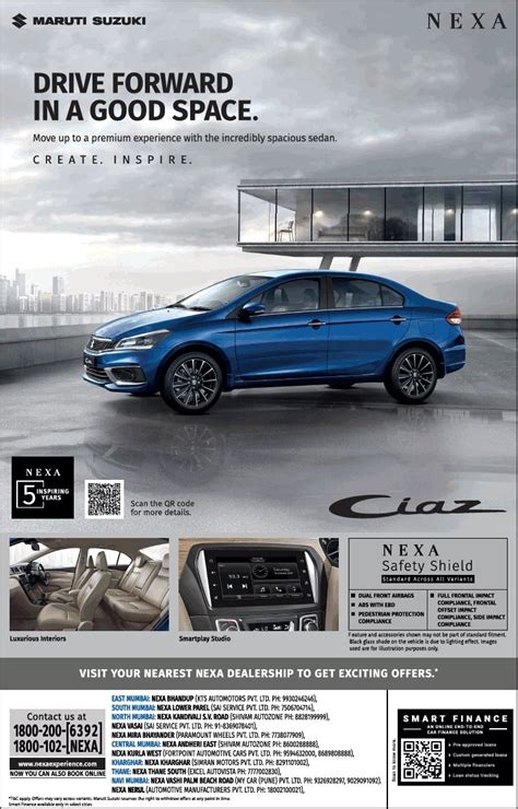 maruti-suzuki-nexa-ciaz-drive-forward-in-a-good-space-ad-bombay-times ...