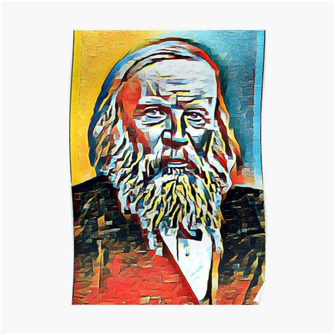 "Dmitri Mendeleev Artwork | Dmitri Mendeleev Portrait | Dmitri Mendeleev Wall Art " Poster for ...