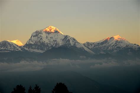 Poon Hill 06 Dhaulagiri III and II, Dhaulagiri and Tukuche Peak With ...