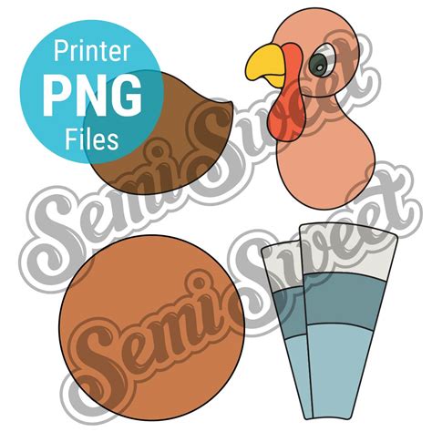 Turkey Platter 4-Piece Set - PNG Images