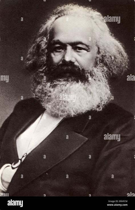 Karl Marx, portrait. German historian, economist & revolutionary, 1818 ...