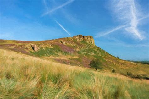 Digital Painting of the Roaches from Hen Cloud in the Peak District ...