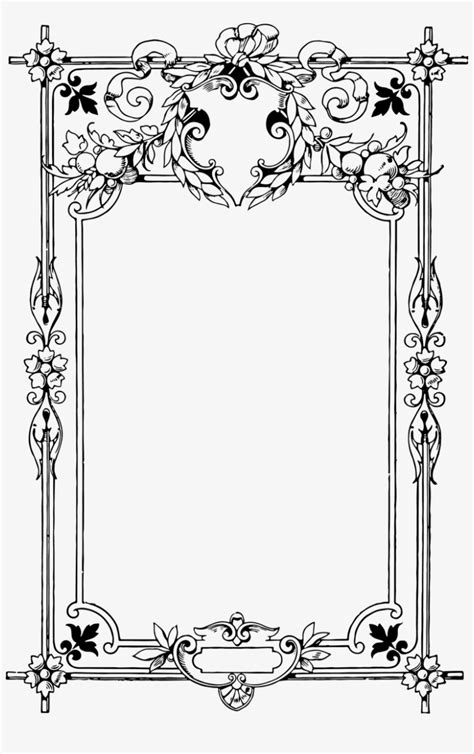 Victorian Border Frame Png PNG Image | Transparent PNG Free Download on ...