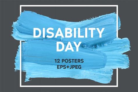 12 World Disability Day Posters | Pre-Designed Illustrator Graphics ~ Creative Market