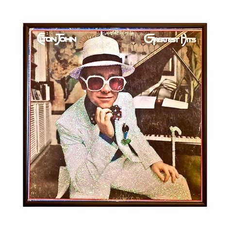 Glittered Elton John Greatest Hits Album - Etsy