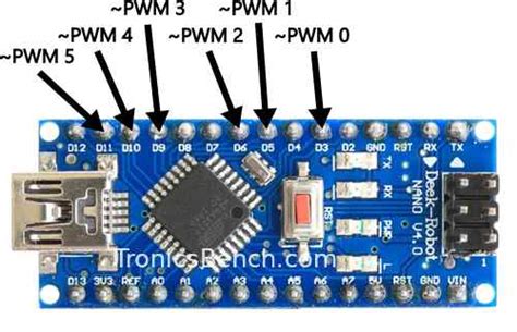 Which Pins On Arduino Nano Are Pwm