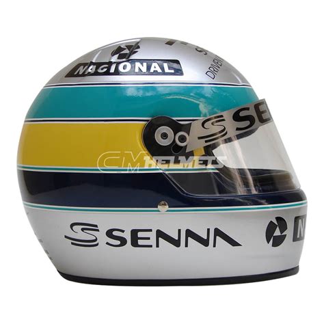 Ayrton Senna F1 Full Scale Replica Helmets | CM Helmets