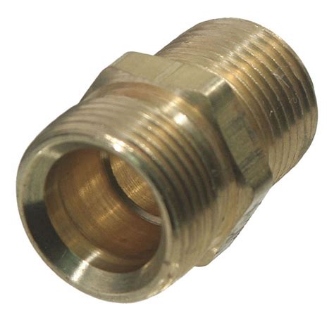 TRAMEC SLOAN Air Brake Fitting: Brass, For 3/8 in Tube OD, 3/8 in Pipe Size, Compression x MNPT ...