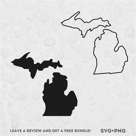 Michigan State Map SVG, Michigan Svg, America, Michigan Solid, Svg ...