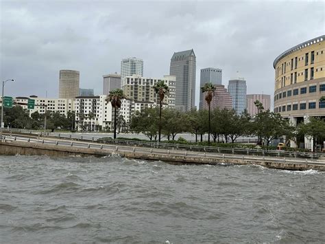 Idalia storm surge brings extensive flooding to downtown Tampa's Riverwalk and Bayshore ...