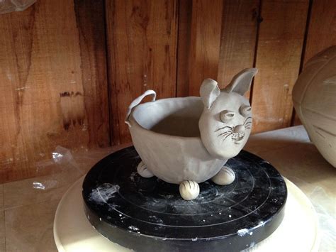 KarenLucid Pottery. Cat Bowl. Pinch Pot. Greenware. | Pinch pots, Cat bowls, Bowl
