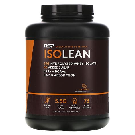 RSP Nutrition, IsoLean, Hydrolyzed Whey Isolate, EAAs & BCAAs ...