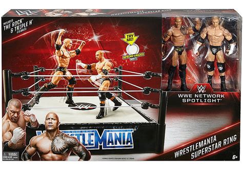 WWE Wrestling Network Spotlight WrestleMania Exclusive Superstar Ring ...