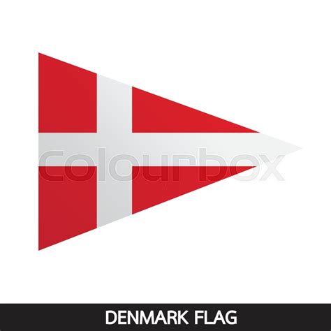 Denmark flag design illustration | Stock vector | Colourbox