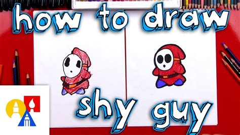 How To Draw Shy Guy From Mario! - YouTube