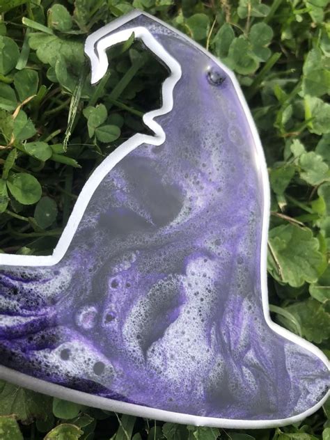 Halloween Special Witches Hat Black Purple Silver Epoxy Resin | Etsy | Witch hat, Epoxy resin ...