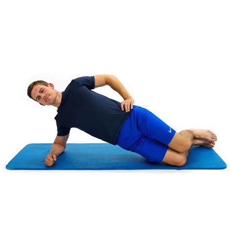 LATERAL PLANK MODIFIEDWhile lying on your side with your knees bent ...