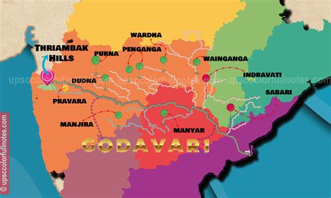 Godavari river map | Godavari river, Geography lessons, Teaching geography