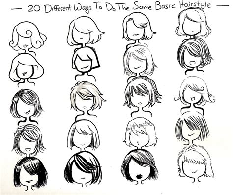 twenty ways- basic hairstyle- by NeonGenesisEVARei on DeviantArt