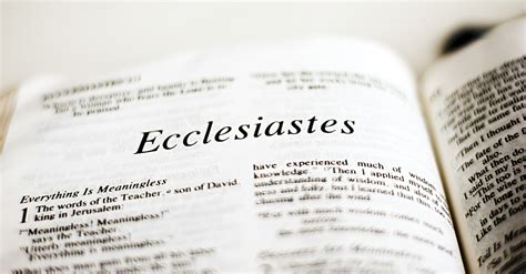 Who Wrote Ecclesiastes and What Does It Mean for Us Today?