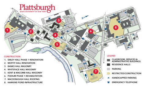 Suny Plattsburgh Campus Map - World Map Gray