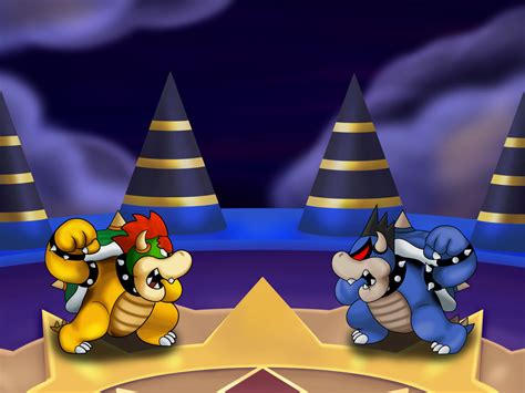 Bowser VS. Dark Bowser-Art by cmgee88 on Tumblr : r/marioandluigi