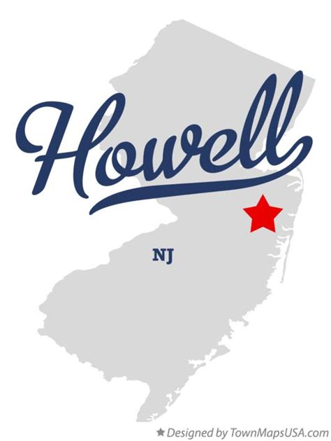 Map of Howell, NJ, New Jersey