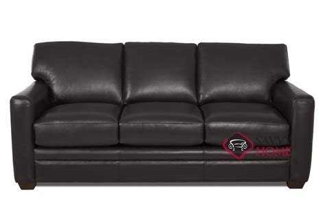 Black Leather Sectional Sleeper Sofa | Baci Living Room