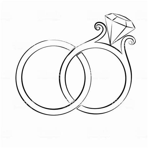 10+ Drawings Of Wedding Rings | Wedding drawing, Wedding rings art, Wedding ring clipart