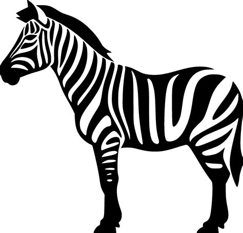 Zebra - Black and White Isolated Icon - Vector illustration 27868543 ...