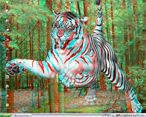 Free download Tiger Anaglyph Desktop by Dragon Starz [1024x819] for ...