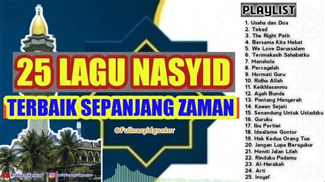 25 LAGU NASYID TERBAIK SEPANJANG ZAMAN - YouTube