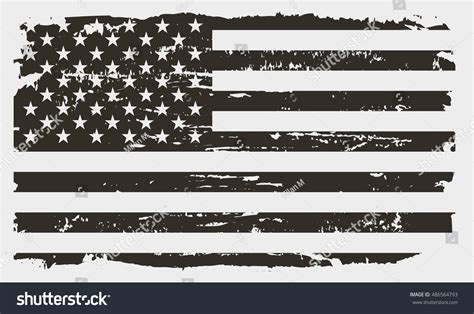 Grunge Usa Flagamerican Flagvector Template Stock Vector (Royalty Free ...