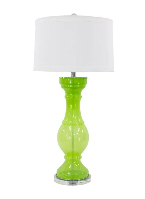 Jones Green Glass Lamp