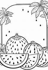 Watermelon Coloring Sheets – Color My Pages sketch template