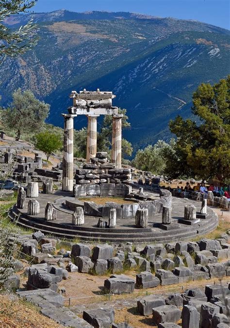 Stunning Views: The Tholos temple - Delphi, Greece