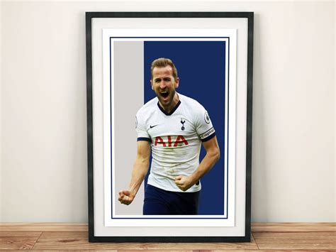 Harry Kane Spurs Tottenham Hotspur Print Wall Art Home Decor Football ...