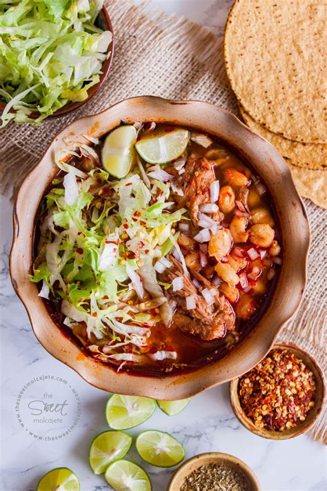 POZOLE ROJO - the sweet molcajete