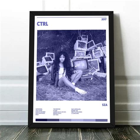 SZA Ctrl Album Tracklist Art Book Canvas Print SZA Ctrl - Etsy