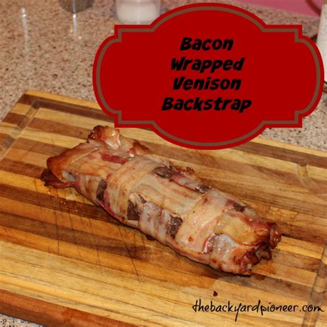 Bacon Wrapped Venison Backstrap - The Backyard Pioneer