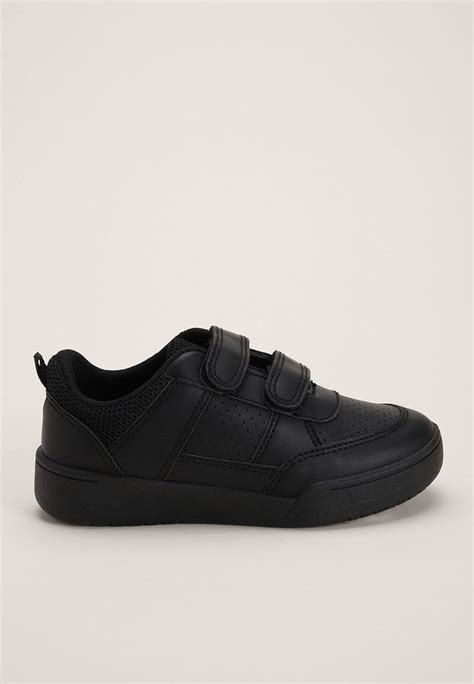 Younger Boys Black Velcro Smart Trainers | Peacocks