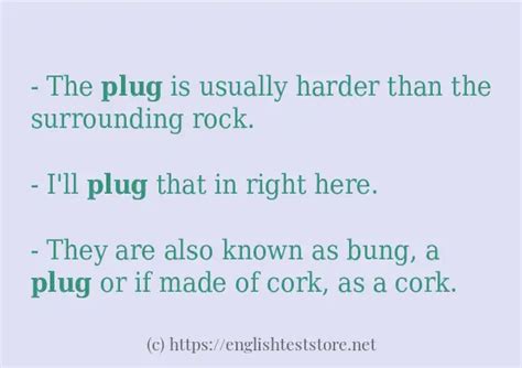 How to use in-sentence of "plug" - EnglishTestStore Blog