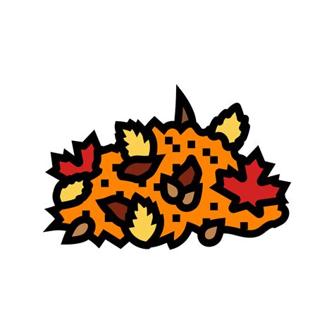 pile leaves autumn season color icon vector illustration 24130768 Vector Art at Vecteezy