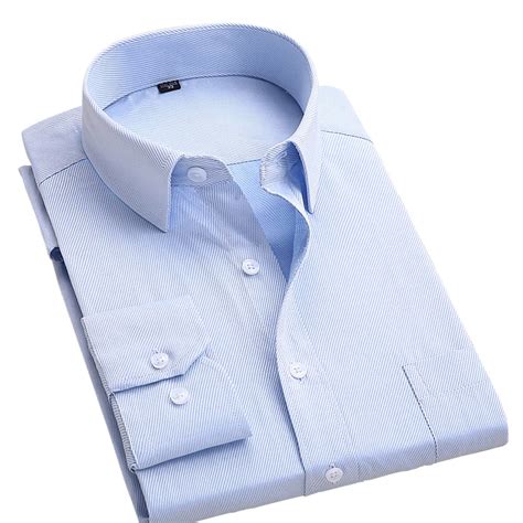 Fashion Twill Business Formal Shirts Long Sleeve Mens Dress Shirt Male ...