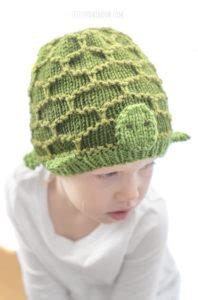 Trusty Turtle Hat Knitting Pattern - Little Red Window