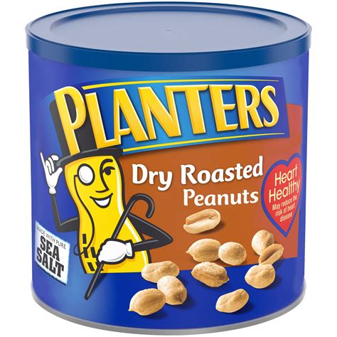 Planters Dry Roasted Peanuts, 3.25 lb Canister - Walmart.com