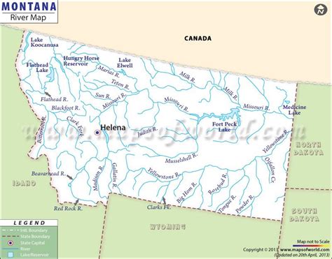 Montana Rivers Map, Rivers in Montana | Montana, Canada lakes, Lake clark