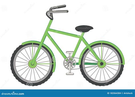 Diseño De Bicicletas De Dibujos Animados Ilustración del Vector ...