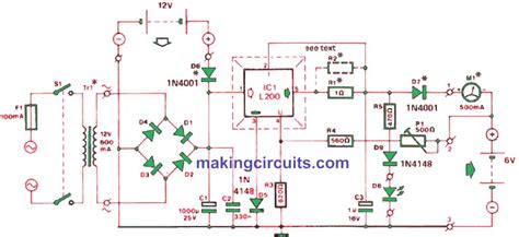 Lead Acid Battery Charger Schematic Diagram Simple Lead Acid